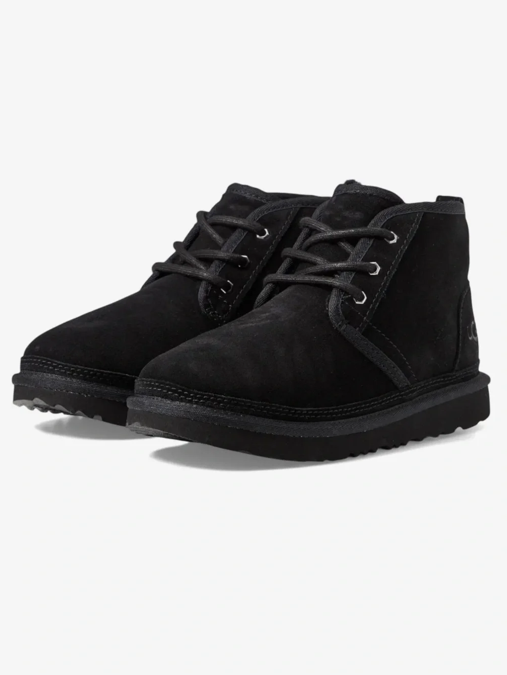 Ugg Neumel II Kids Ankle Lace Up Chukka Boot Black Size 6 girls Size 8 woman’s